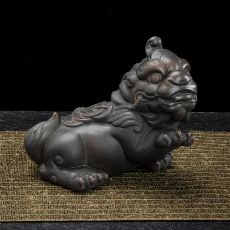 Zi Tao Zha Cai Tea Pets High -end High -end Retro Tea Table Disposal Creative Chinese Wind Personal Tea Play God Beast