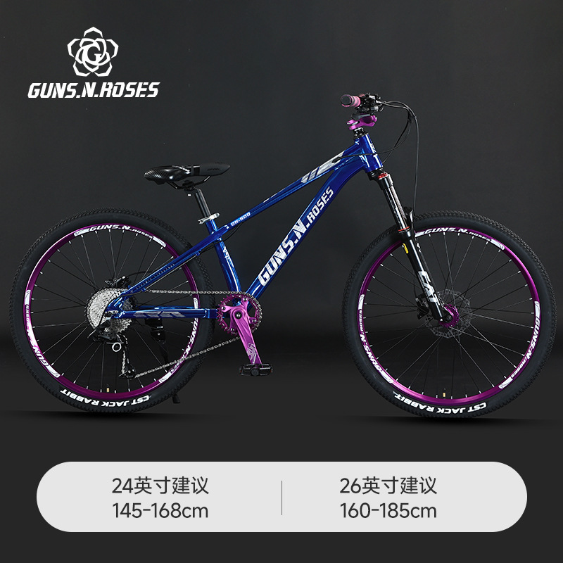 Bicicleta de aleación de aluminio con caída en seco, descenso rápido, bicicleta de carretera forestal, acción, paquete volador, bicicleta de pendiente de tierra, fabricante de bicicletas de montaña todoterreno