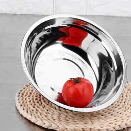 代发厂家直销不锈钢带磁汤盆多用不锈钢宽边盆洗菜盆面盆廉价汤碗