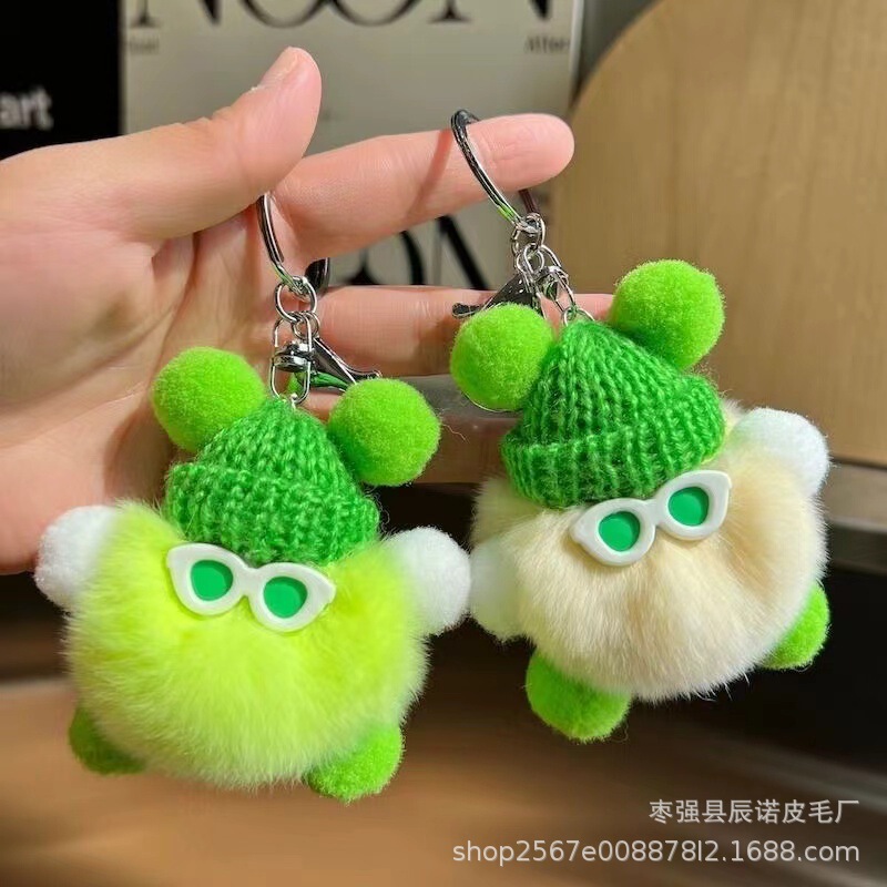 Dopamine Cute Imitation Rabbit Fur Small Coal Ball Bag Pendant School Bag Hanging Doll Cartoon Car Keychain Dopamine Cute Imitation Rabbit Fur Small Coal Ball Bag Pendant School Bag Hanging Doll Cartoon Car Keychain