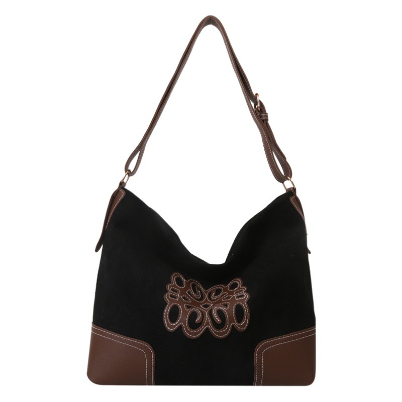 Commuter textura de gran capacidad bolsa de hombro para las mujeres 2023 otoño e invierno nuevo estilo coreano bolsa de las axilas bolsa de asas moda mujeres