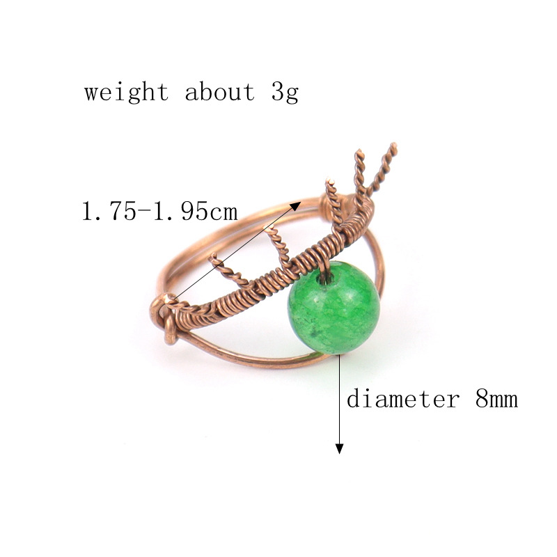 Retro Devilu0027S Eye Agate Plating Rings 1 Piece