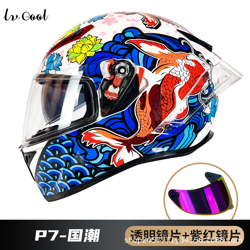 3C certificado casco de la motocicleta de fábrica al por mayor DOT Comercio exterior casco Nacional Estándar Clase A Four Seasons Universal