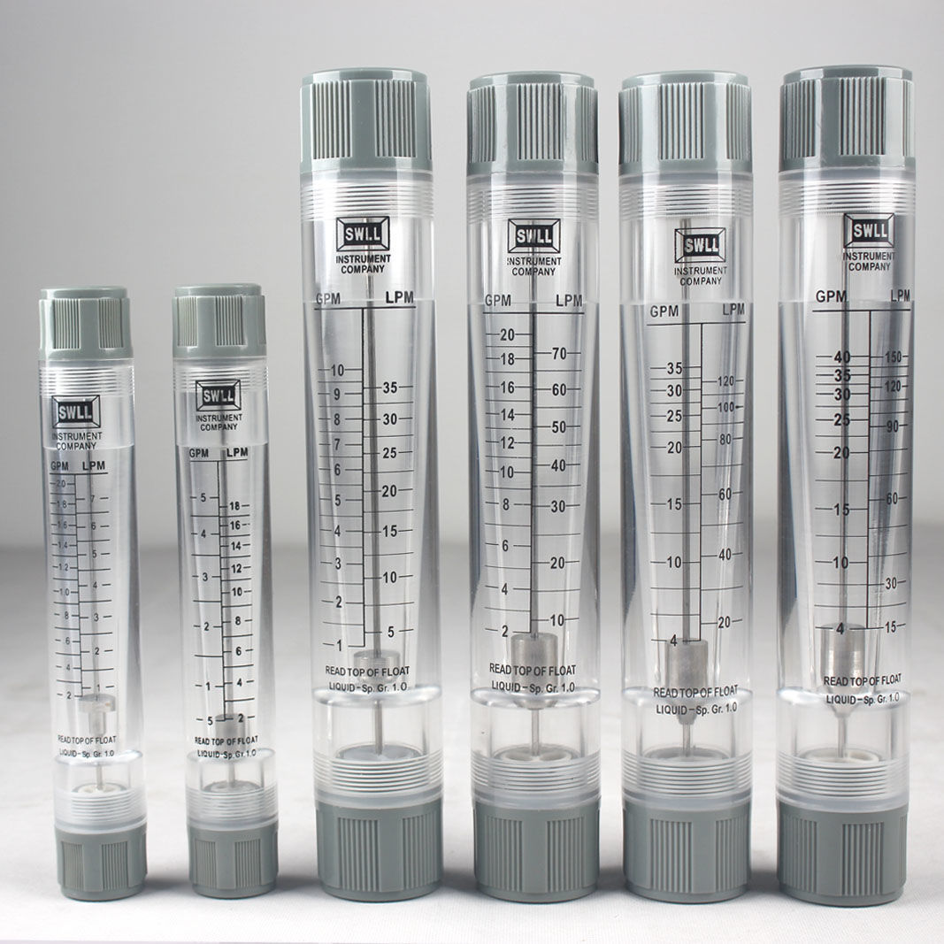 浮子流量计 5/10/20/40G管道式面板式水处理专用液体流量柱爱尚沃
