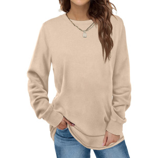Autumn and Winter 2025 Amazon Explosions Women's Sweatshirt Crewneck Long Sleeve Shirt European and American Urban Casual Top Pullover