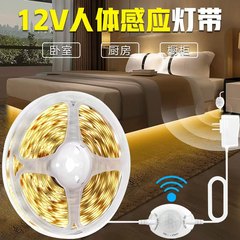 DC12V亚马逊床底灯带智能光控感应灯衣橱柜灯条红外人体感应灯带