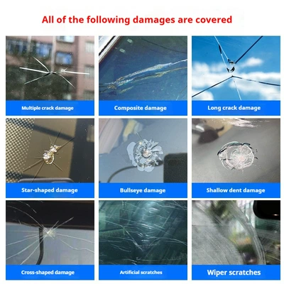 Auto glass repair liquid window crack filling adhesive