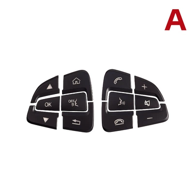 Suitable for Mercedes-Benz C200L GLA200 CLA GLE GLC260 C200L modified steering wheel button sticker (Other Car Modifications) - steering-wheel-key-stickers-12-keys-a-ok