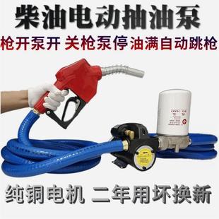 Germany imported Japan imported oil pump diesel forward and reverse 12V24V220V self-priming pump gun stop pump stop metering
