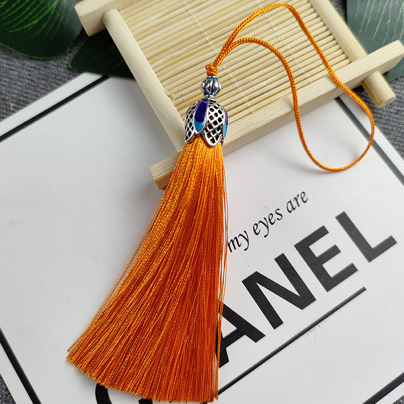 Nueva borla cloisonne corona borla colgante borla nudo chino coche colgante ventas directas de la fábrica