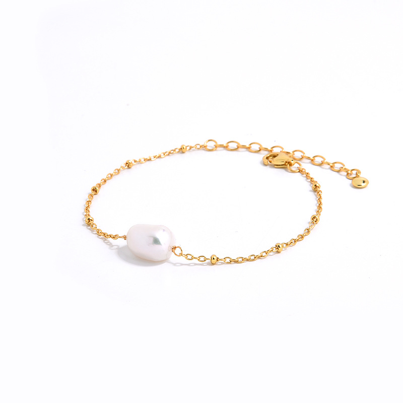 Freshwater Baroque Pearl Bracelet Image 2