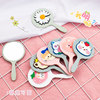 Cartoon small handheld handle, cute mirror, Korean style