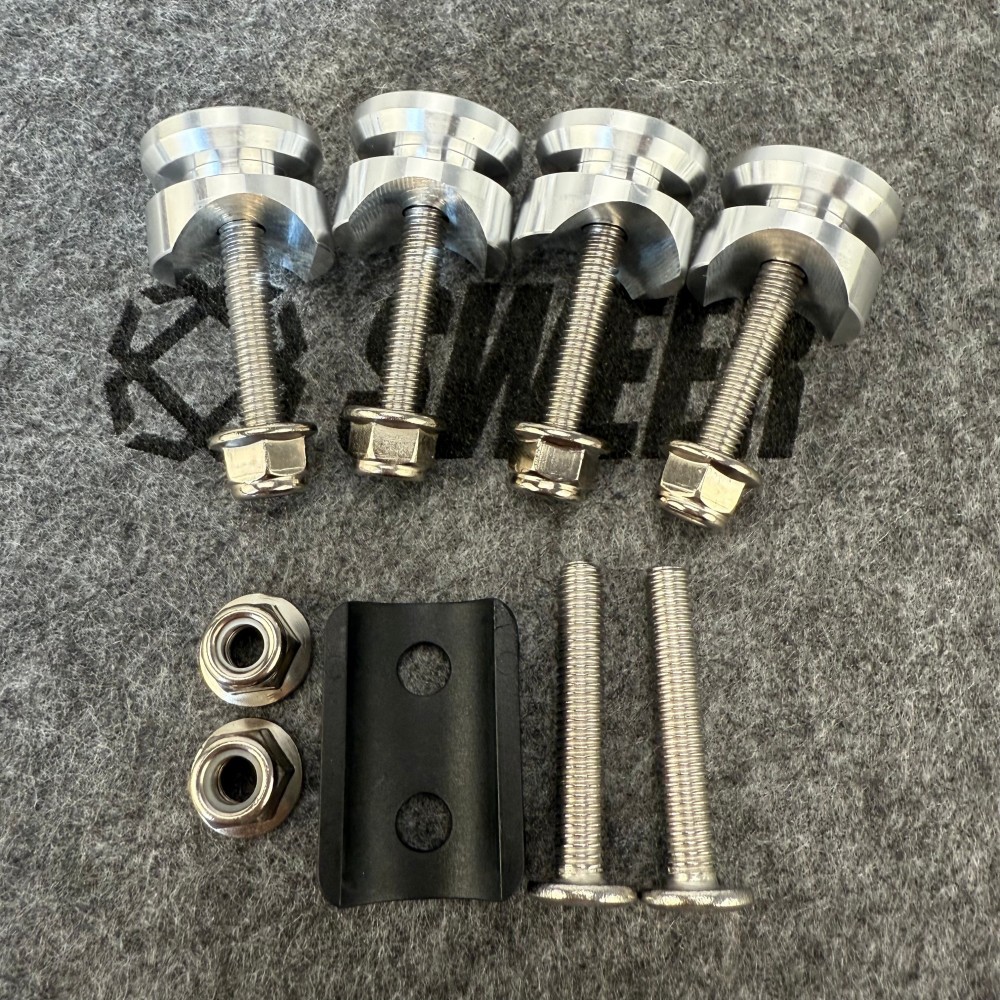 Universal Motorcycle Tail Box Buckle Aluminum Alloy Bottom Screw Kit Tail Box Accessories Kit Brand New Motorcycle Tail Box Accessories Kit