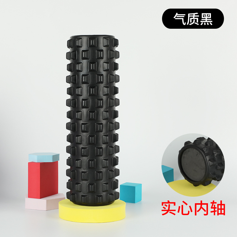 中実ヨガ柱フィットネス運動家庭用泡軸筋肉リラックスマッサージ狼牙棒ローラーヨガ器材|undefined