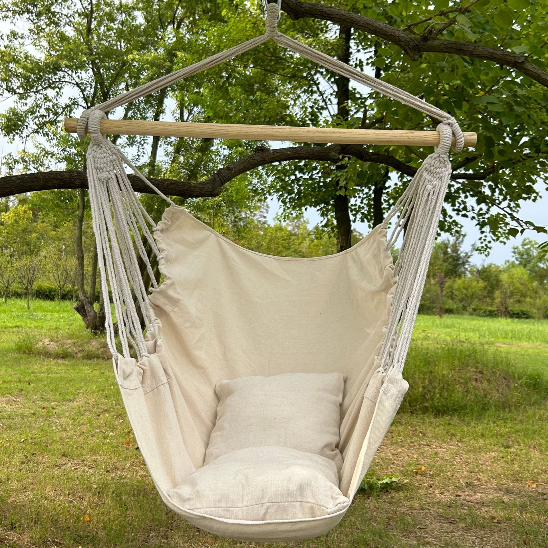 Dormitorio de estudiantes silla de suspensión para una sola persona se puede acostar perezoso artefacto red cómodo ocio hamaca al aire libre columbrador plegable grueso
