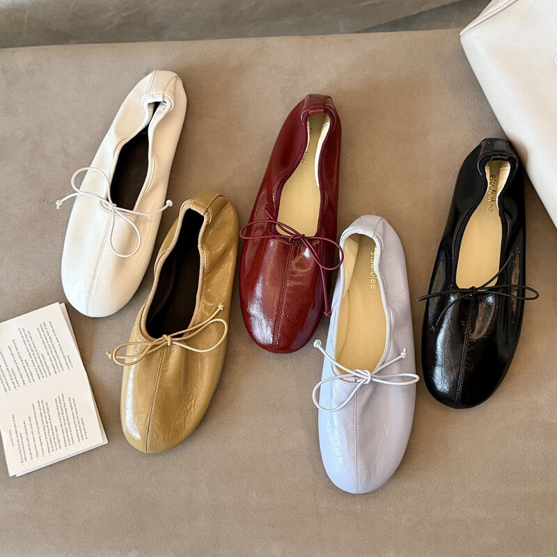 In Stock, Ships Instantly! Women's Ultra-Soft Pu Oil Wax Pattern Flat Ballet Shoes with Bow In Stock, Ships Instantly! Women's Ultra-Soft Pu Oil Wax Pattern Flat Ballet Shoes with Bow