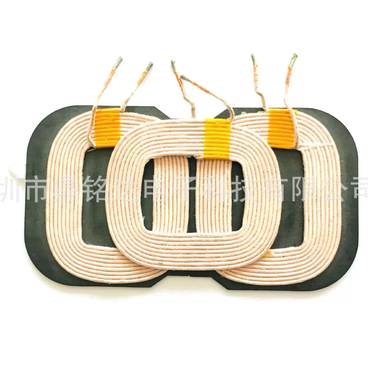 无线充电线圈磁片94/52/0.8双拼三线圈模组双FPC方案电感