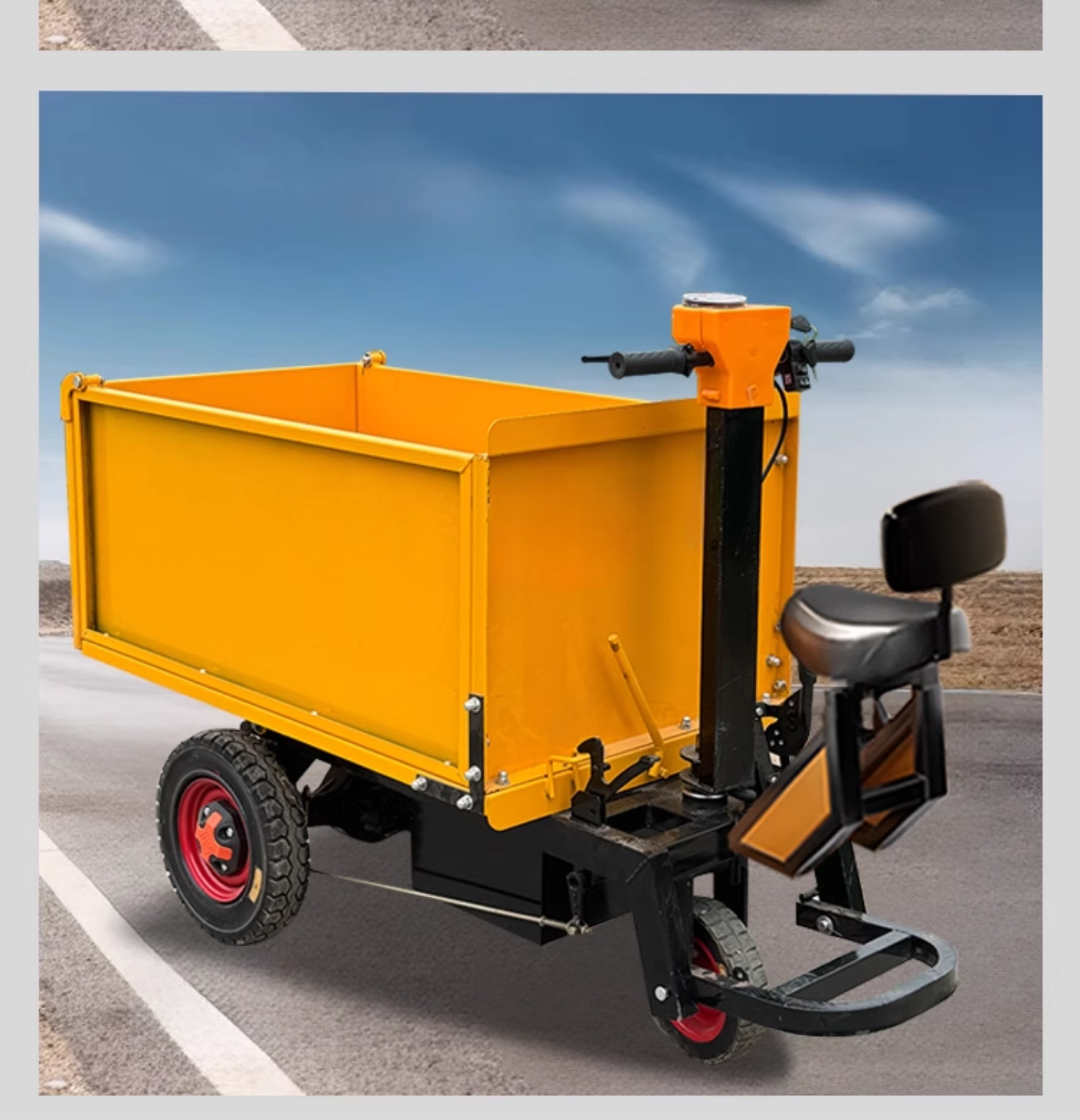 Construction Site Electric Handcart, Ash Bucket Truck, Tricycle, Dump Truck, Brick and Sand Transport, Manure Transport, Material Loading, and Cargo Transport