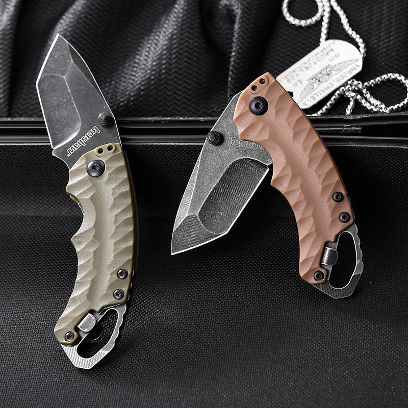 Kershaw8750 cuchillo plegable de camping cuchillo plegable de aventura al aire libre mini cuchillo de frutas artefacto portátil de camping
