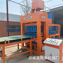 郯城照華機械 QT5-10 大型自動100噸壓力液壓粘土樂高連鎖制磚機