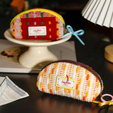 Радужная плетеная дизайнерская сумка для хранения, вместительный и большой высококачественный пенал, сумка-органайзер, в стиле Шанель, тренд сезона