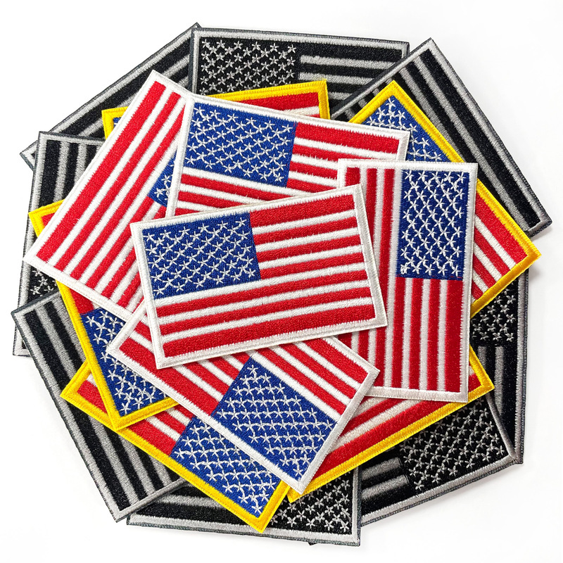 in stock American Flag Cloth Sticker Velcro Hot Melt Adhesive Armband Patch Twill Badge Clothing Bag Embroidered Sticker in stock American Flag Cloth Sticker Velcro Hot Melt Adhesive Armband Patch Twill Badge Clothing Bag Embroidered Sticker