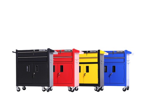Iron sheet tool cabinet, tool cart, auto repair drawer-style parts cabinet, movable tattoo workbench, workshop