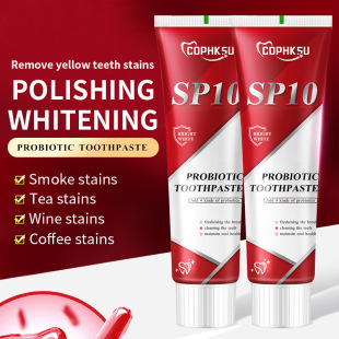 Cophk-Su Cross-Border Popular Probiotic Sp-10 Toothpaste Cleans Teeth, Freshens Mouth, Whitens and Removes Stains