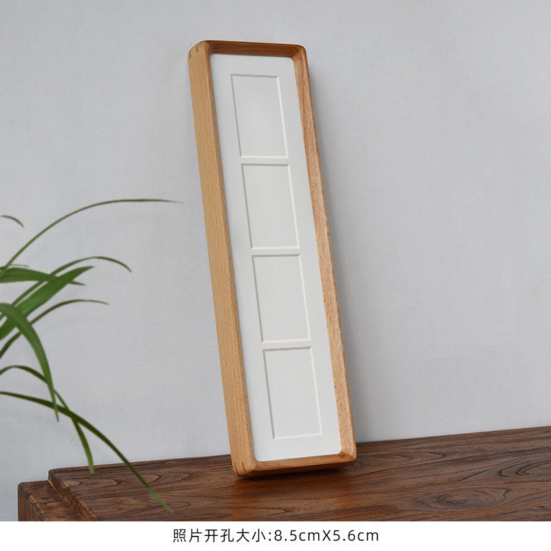 無垢材額縁、ほぞ穴加工、長方形、丸角、斜めエッジ、組み合わせ、ウェディング、カップル、卓上、クリエイティブな額縁、展示台、卸売、結婚式