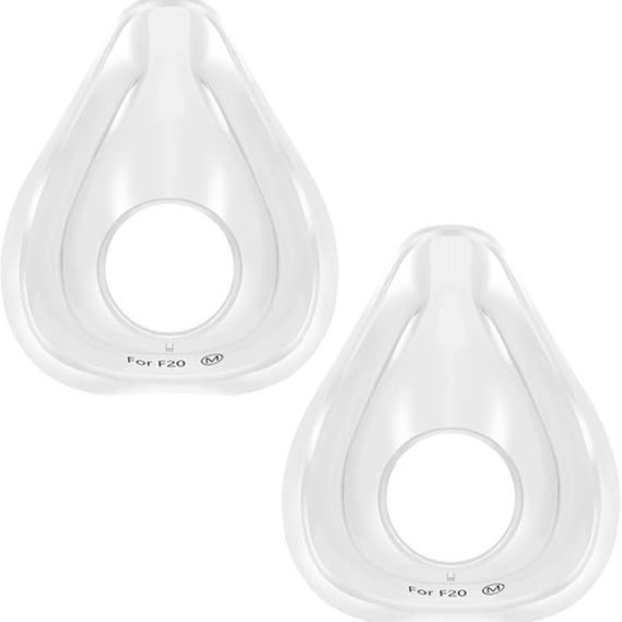 适用于 AirFit F20 CPAP 用户的全面罩衬垫替换件中号