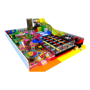 New Indoor Large Children's Amusement Naughty Castle Trampoline Park Equipment Adult Trampoline Paradise Supermarket Trampoline