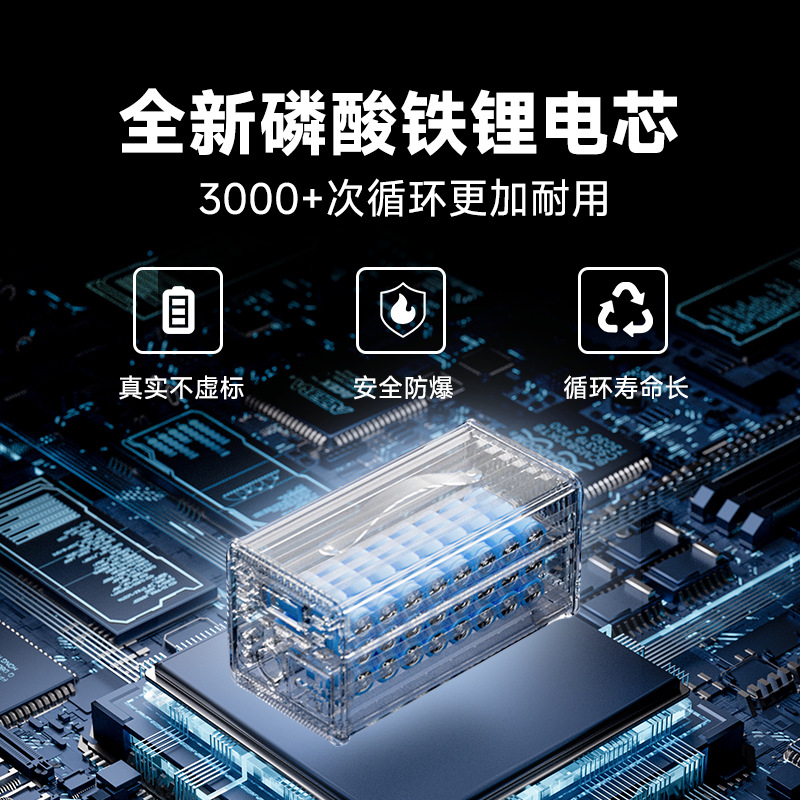 户外移动电源220V磷酸铁锂多功能直播露营便携摆摊太阳能充套餐