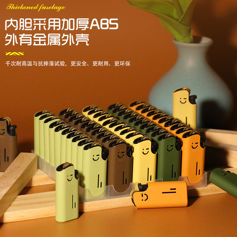 新款迷你金属短款砂轮打火机家用复古个性创意老式火石齿轮打火机|undefined