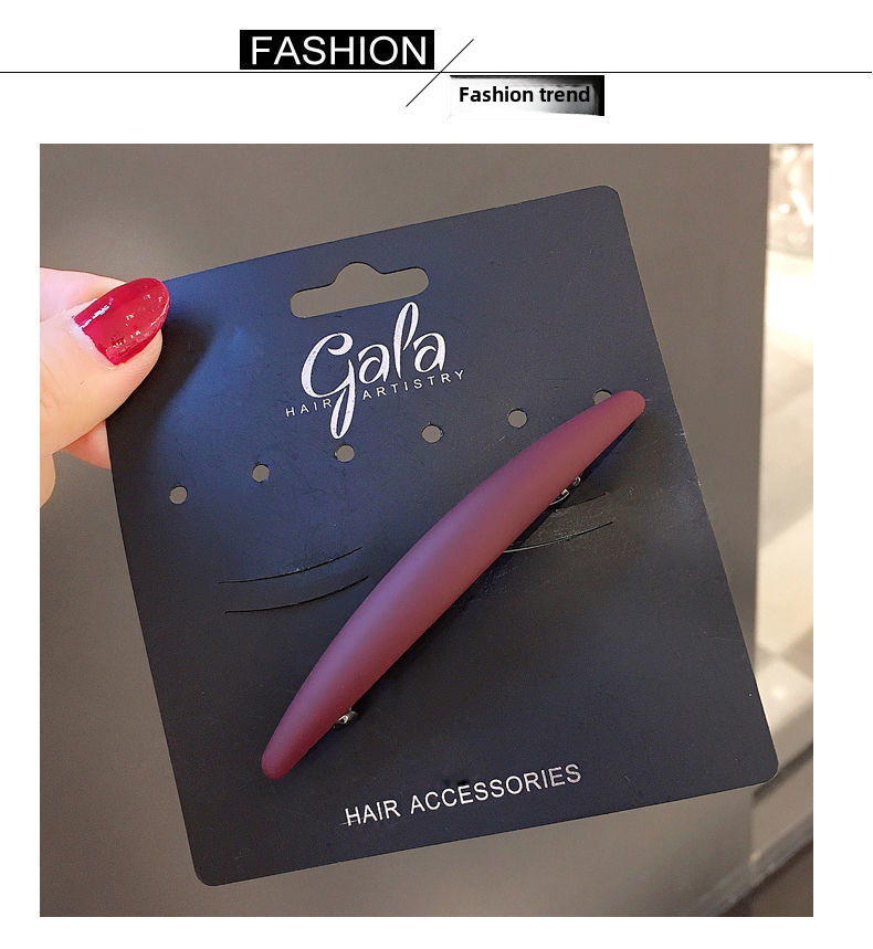 Korean-style fine half-hair simple hair clip clip head clip spring clip horizontal clip ponytail clip bangs clip_voghion.com