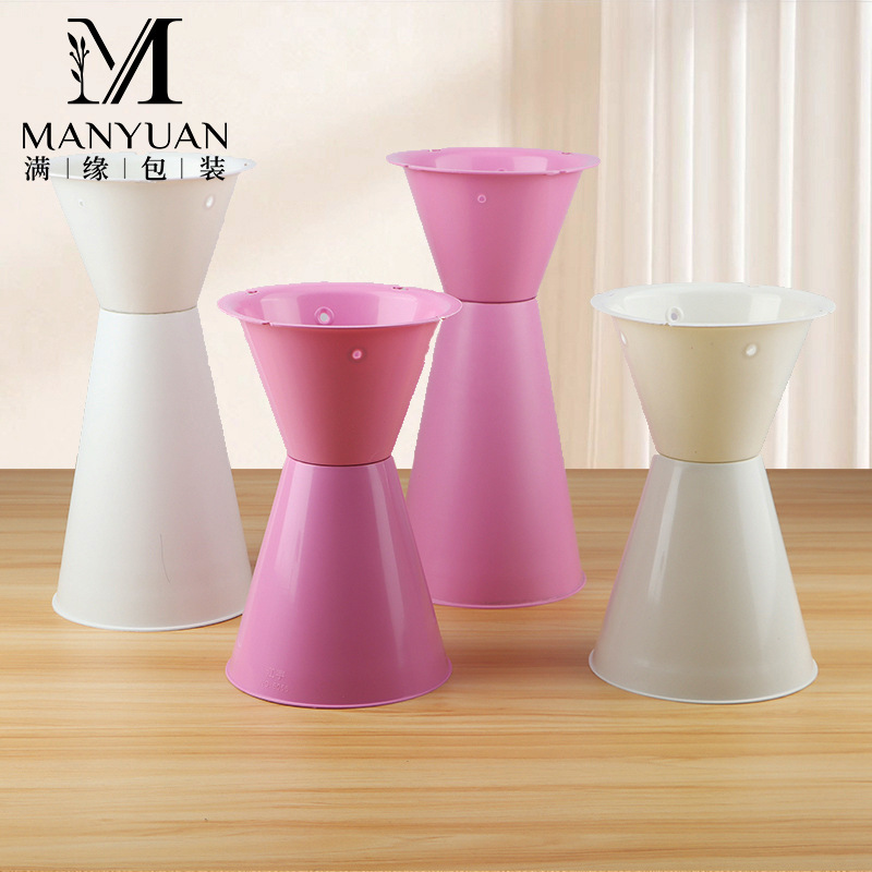 方墩墩鮮花包裝材料花藝花店快速包花內殼箭筒包花神器工廠批發