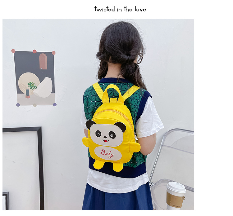 Kindergarten schoolbag for children, boys and girls, 1-3-5 years old, anti-wandering rope, cute frog, double-shoulder baby small backpack undefined