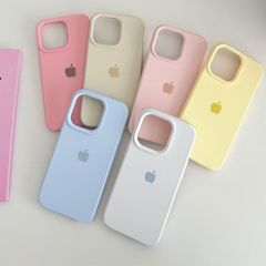 纯色苹果15手机壳13液态全包14简约12防摔11硅胶手机套15promax
