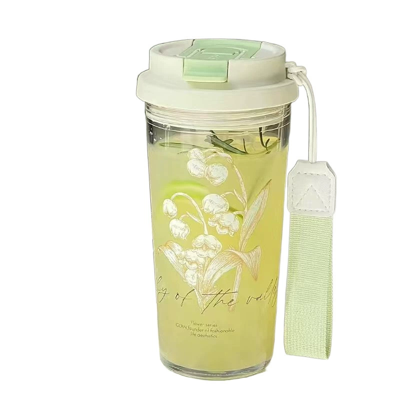 High quality handheld straw with glass, high-quality style