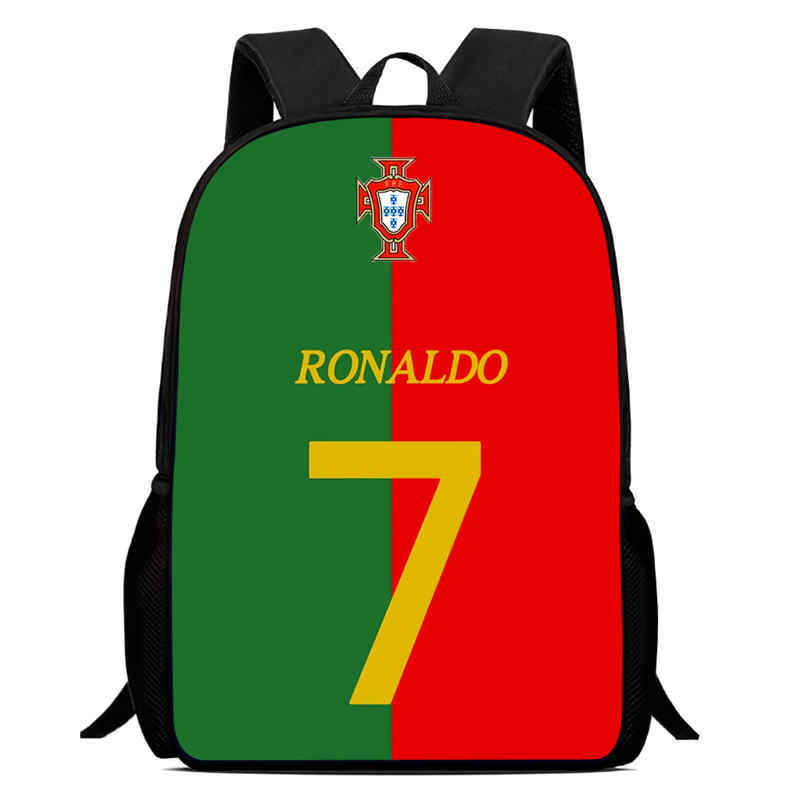 Amazon crossover nueva mochila con estampado periférico de futbolista mochila escolar para estudiantes mochila para niños