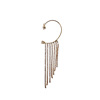 Ear clips with tassels, earrings, fitted, no pierced ears