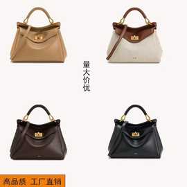 JWPEI枕头包新款Lucia锁扣包单肩斜挎包通勤轻奢百搭女包手提包包