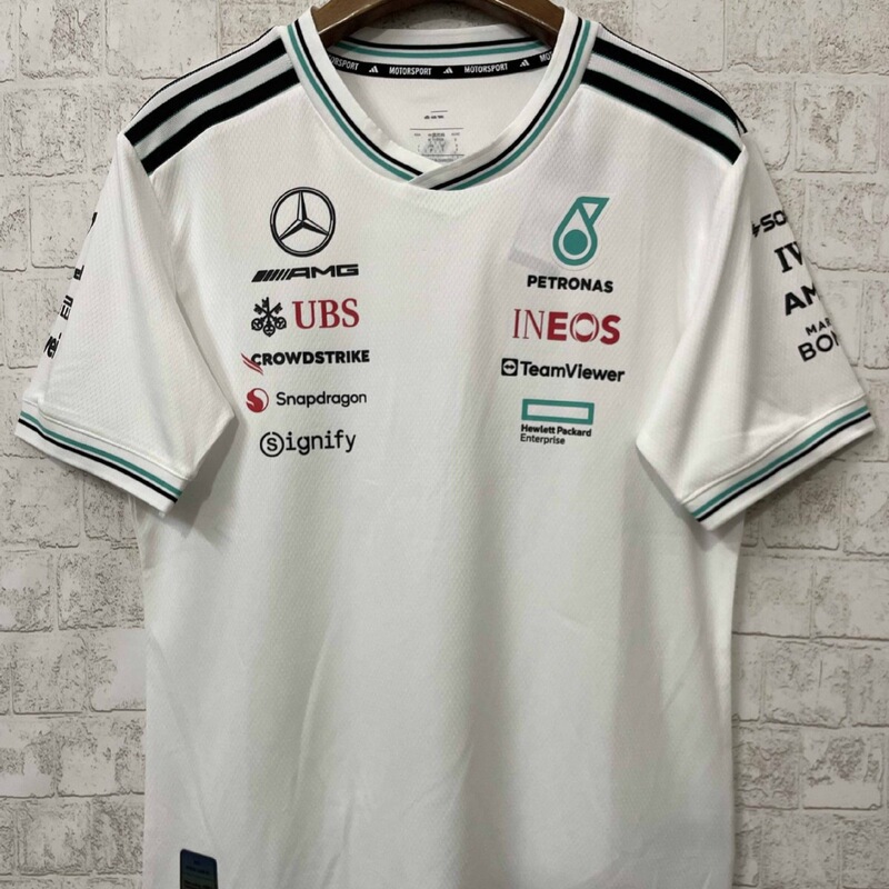 2526 Aston Martin Ferrari Red Bull Mclaren Mercedes Football Jersey Summer Short-Sleeved Casual Wear