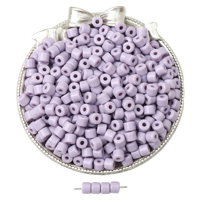 アクリルカラフル小さな円筒形ビーズマカロン色手ビーズdiy手作りビーズアクセサリー卸売|undefined