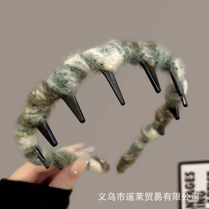 韩系蓬松高颅顶发箍女2025新款波浪带齿洗脸防滑头箍发卡发饰头饰|undefined