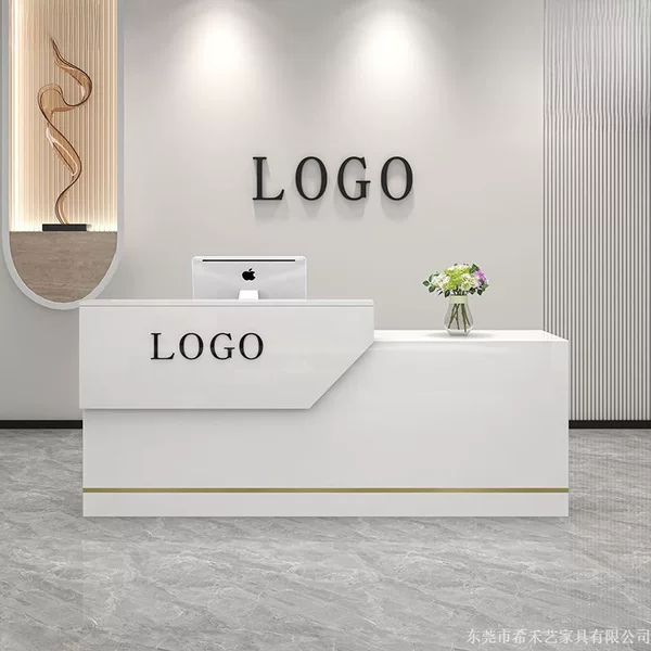 Cashier counter, bar counter, small clothing store, beauty salon, barber shop, counter table, company reception desk, simple design