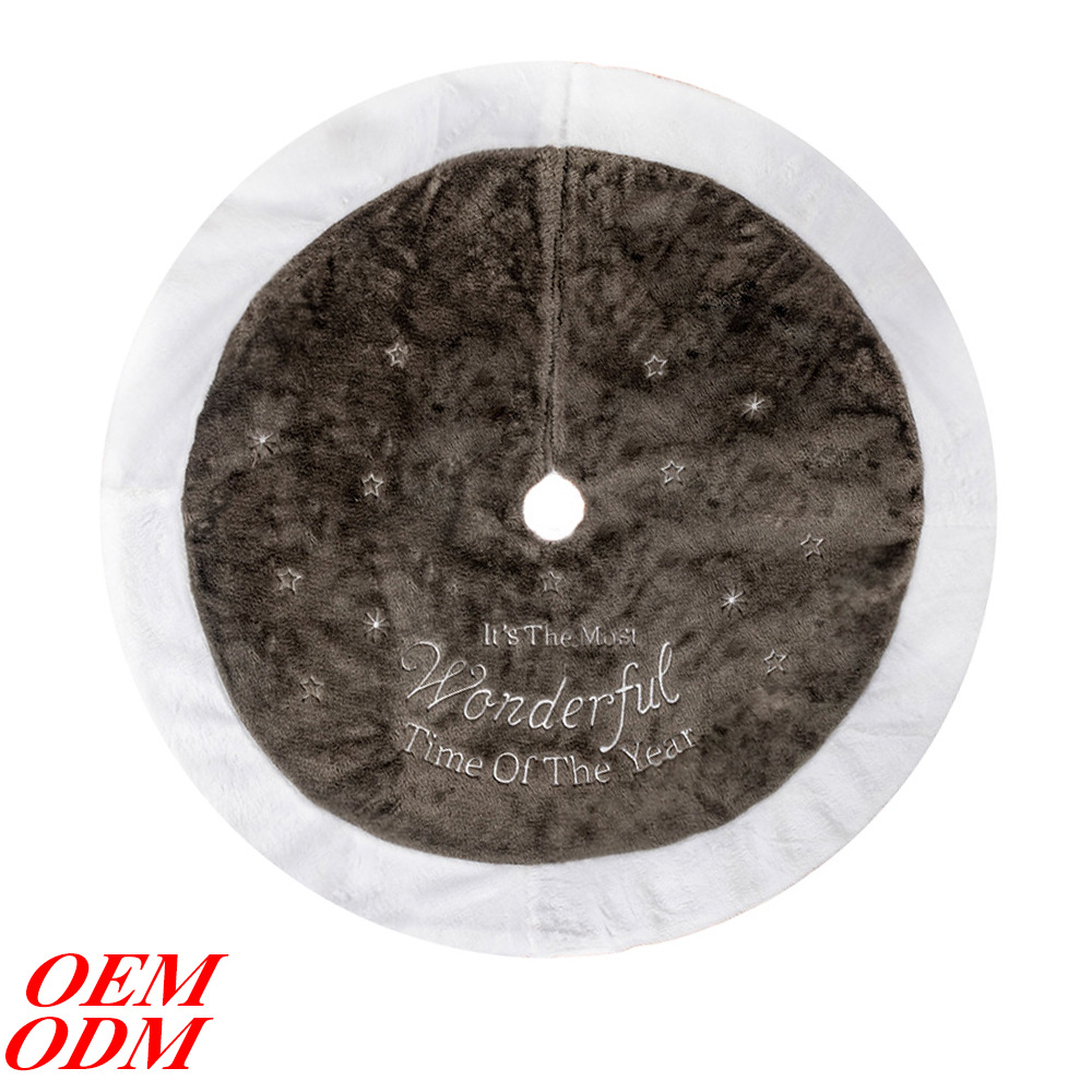 Amazon transfronterizo nueva costura estampado en caliente falda del árbol de Navidad Decoraciones árbol de Navidad árbol Grupo de suministros de decoración