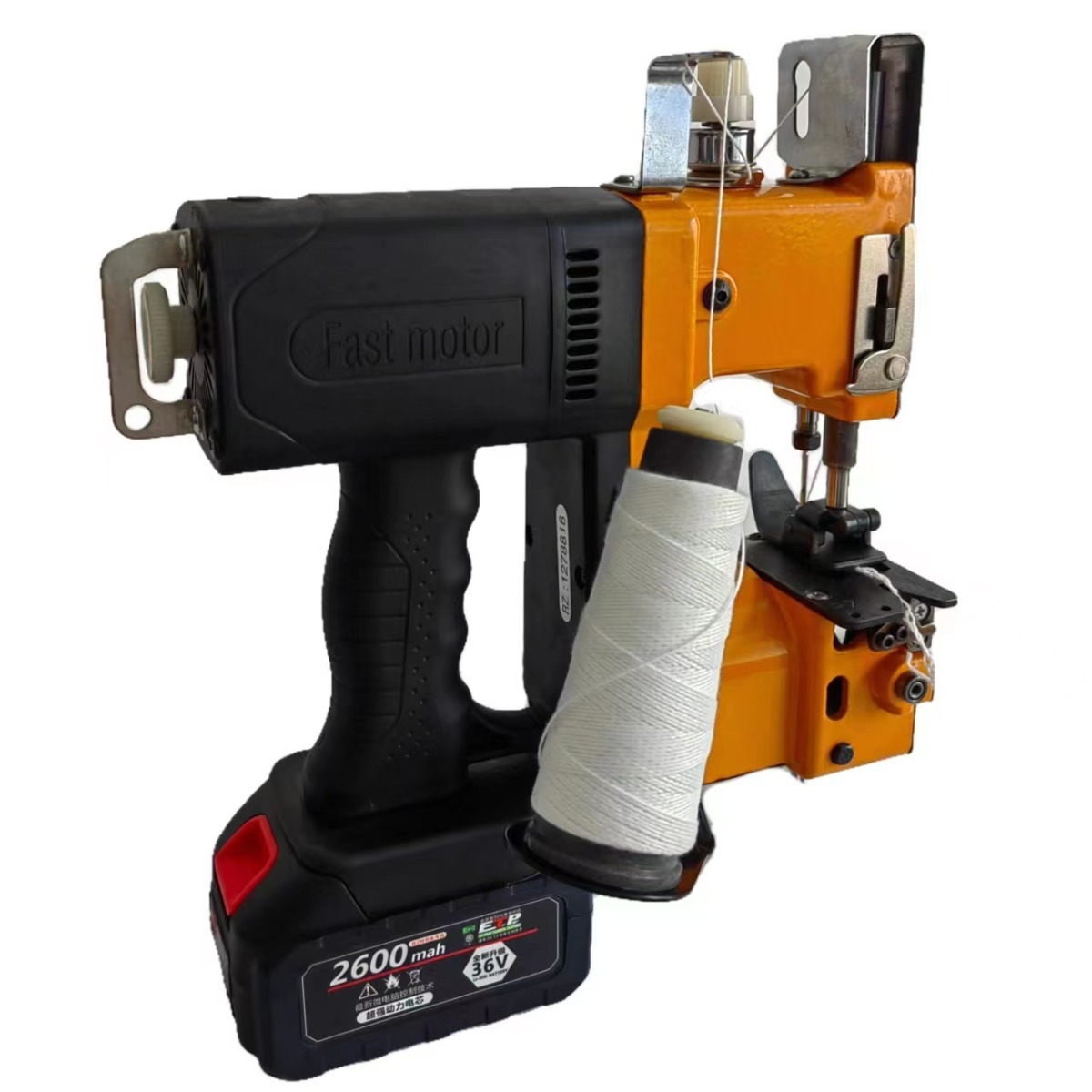 GK9-900A tipo pistola Flying Man recargable máquina de sellado de mano pequeña máquina de coser doméstica máquina de empaque de bolsa de tejido