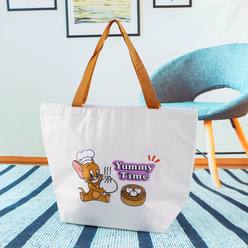 棉布铝箔保鲜礼品卡通手提保温袋户外加厚手提袋定制logo厂家批发