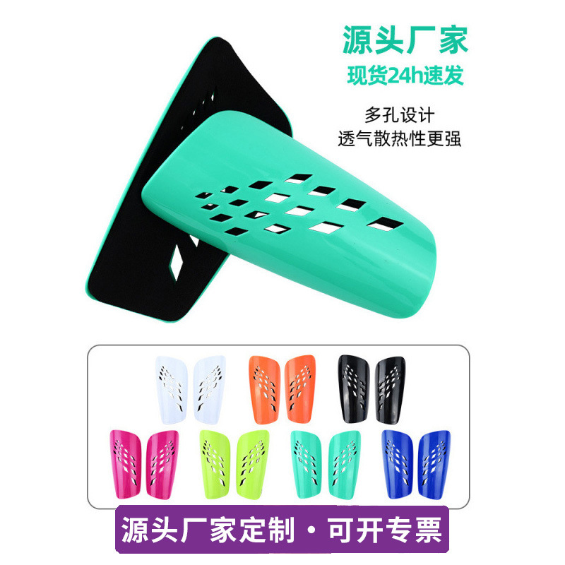 Professional Football Shin Guards with Multi-Hole Design, Thickened and Breathable, Leg Protection Socks with Insert Pads, Custom Sports Shin Guards