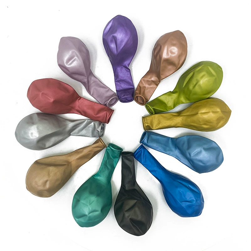 Металлический шарик? Wait: First item: "Metal balloon, latex decorations, layout, 5inch, 10inch, 12inch" -> 